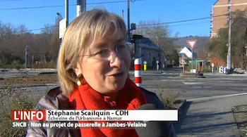 La passerelle de Jambes-Velaine : pour la Ville, c'est non