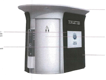 Toilettes publiques : octroi du permis d'urbanisme