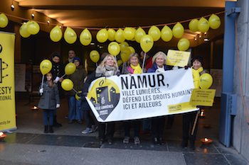 Liu Ping soutenue par la Ville de Namur et par Amnesty International