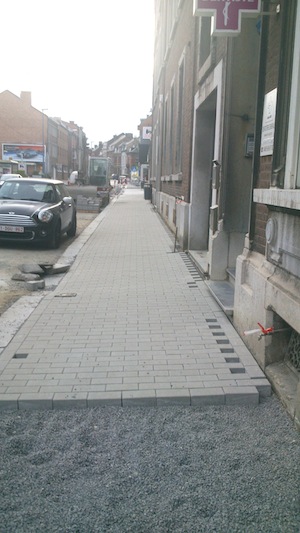 Salzinnes: réfection des trottoirs