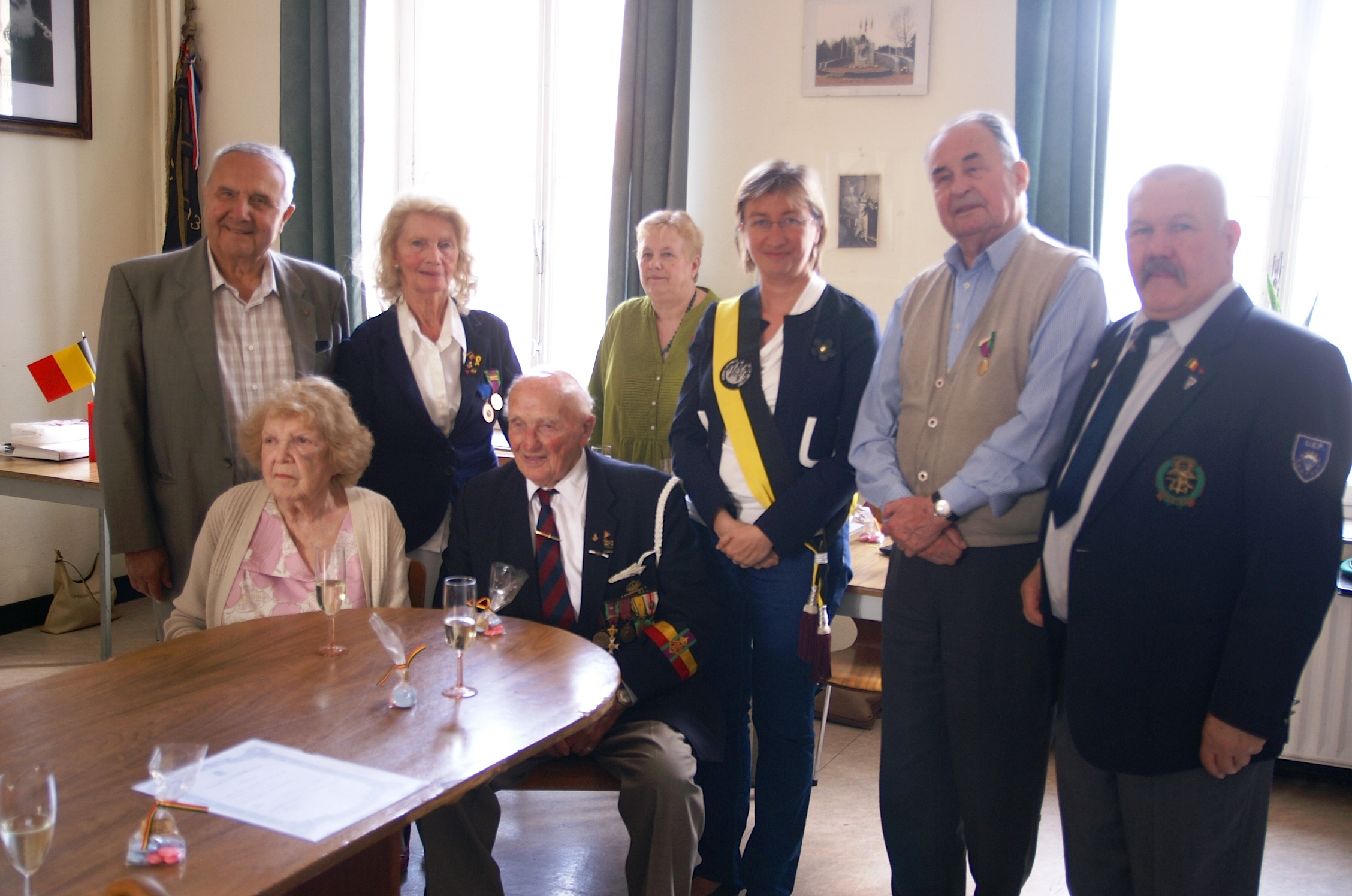 Hommage aux Vétérans du Roi Léopold III au monument aux morts du Parc Astrid à Jambes